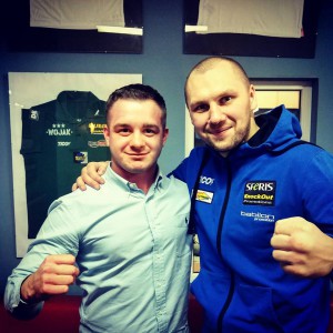 Ja z byłym mistrzem świata w WBO w wadze junior ciężkiej, Krzysztofem Głowackim.